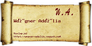 Wágner Adélia névjegykártya